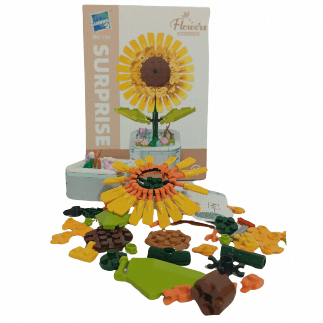 FLORES AMARILLAS ARMABLES LEGOS