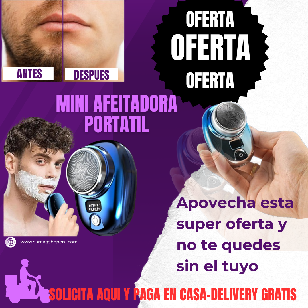 Mini Afeitadora Eléctrico Portátil