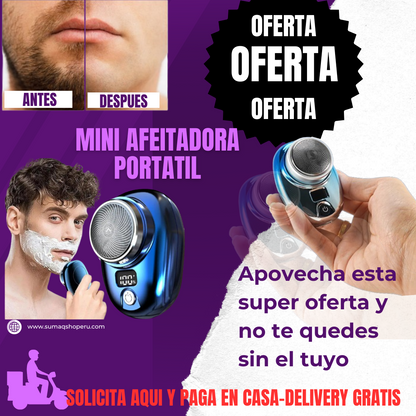 Mini Afeitadora Eléctrico Portátil