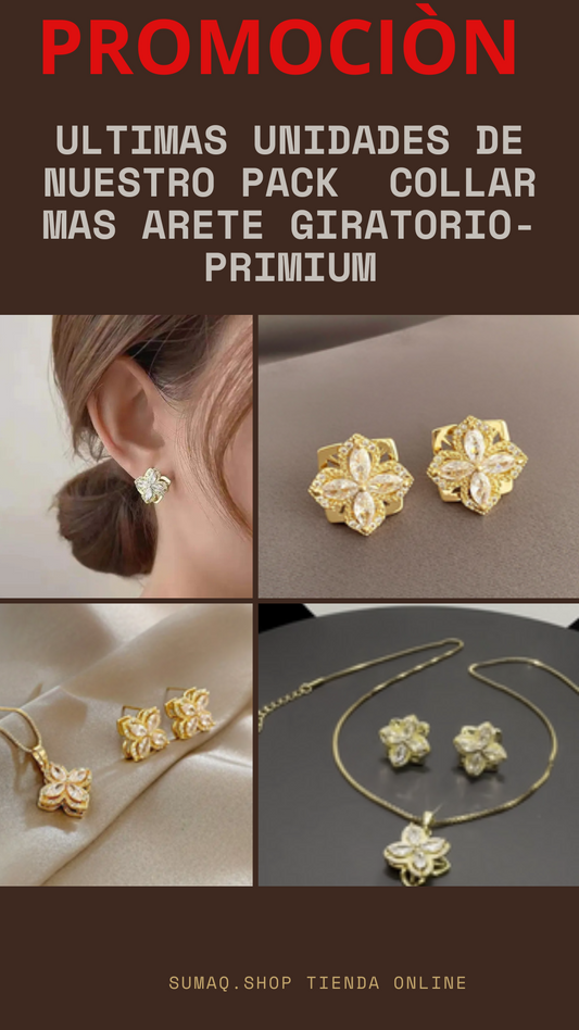 PACK COLLAR MÀS ARETE GIRATORIO - PRIMIUM