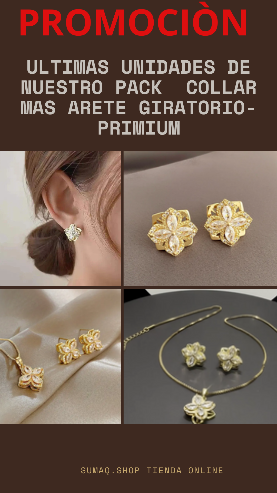 PACK COLLAR MÀS ARETE GIRATORIO - PRIMIUM